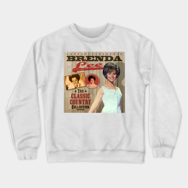 Brenda Lee - The Classic Country Collection Crewneck Sweatshirt by PLAYDIGITAL2020